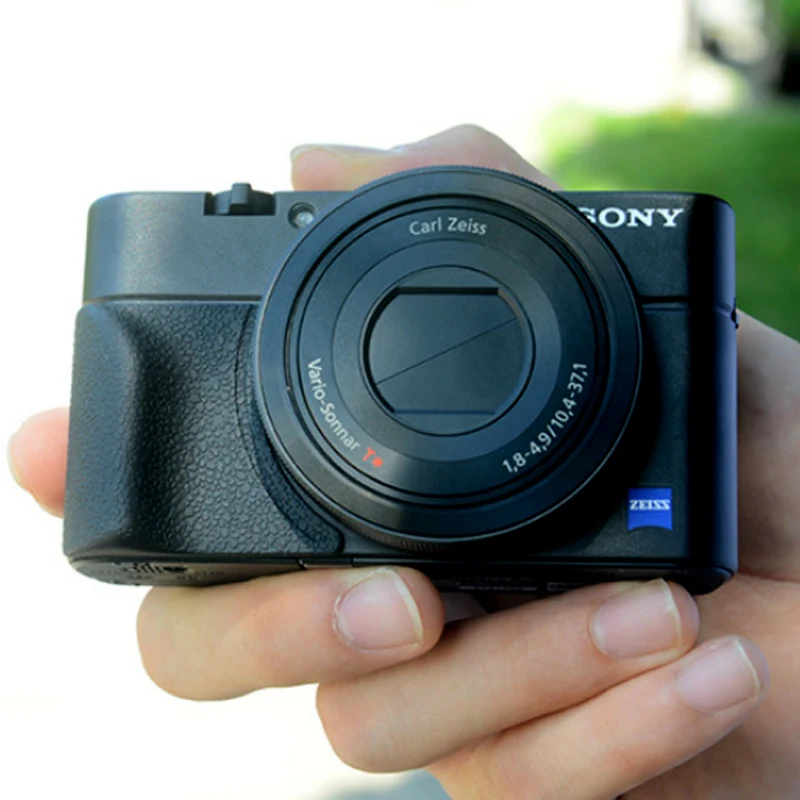 Non-slip Attachment Grip Holder for Sony RX100 RX100II RX100III M4 M5 RX100M6 Rubbery Grip 3M Sticker Bag Camera Accessories