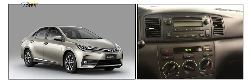 " Android 8,0 автомобильный dvd-плеер для Toyota Corolla EX 2001-2006 с восьмиядерным процессором 4G+ 32G авто радио мультимедиа gps NAVI Стерео