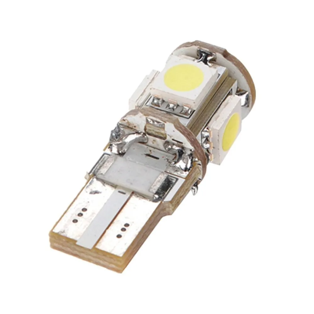 10 XCanbus T10 светодиодный Voiture Ampoule 5050 5SMD W5W Авто Lampe vehicle Feu 194 168 DC 12V Blanc Pur|t10 led|auto lampled