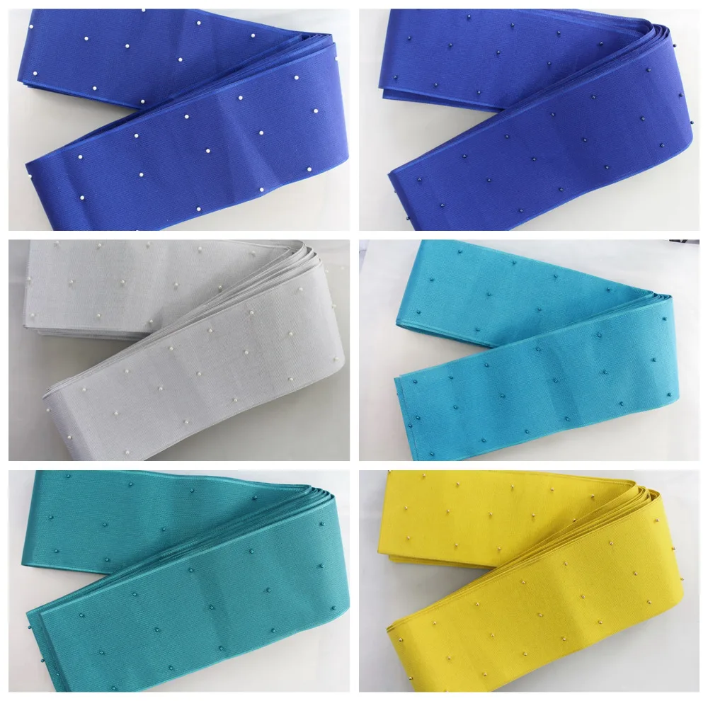 Африканский головной убор Aso Oke с бусинами сплошного и однотонного цвета AsoOke B01|gear