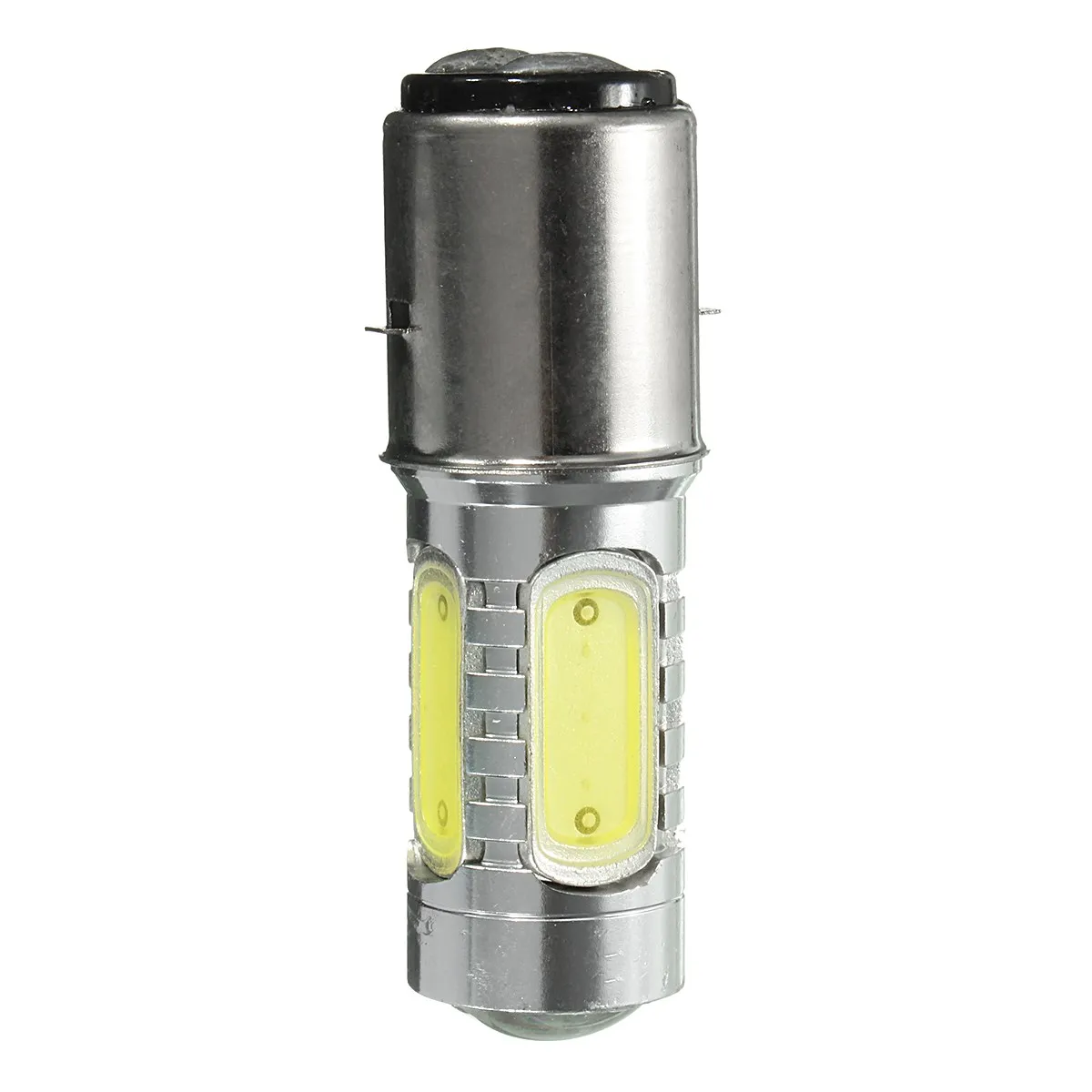 Мотоциклетная фара BA20D H16 4 COB Светодиодный белый лампочка для мотоцикл велосипед мопед Скутер ATV противотуманных фар