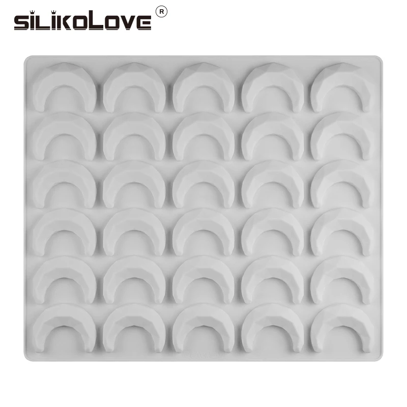 SILIKOLOVE 30 полостей Рамадан луна формы для пирожных антипригарные силиконовые формы для DIY украшения торта инструмент для Eid Mubarak