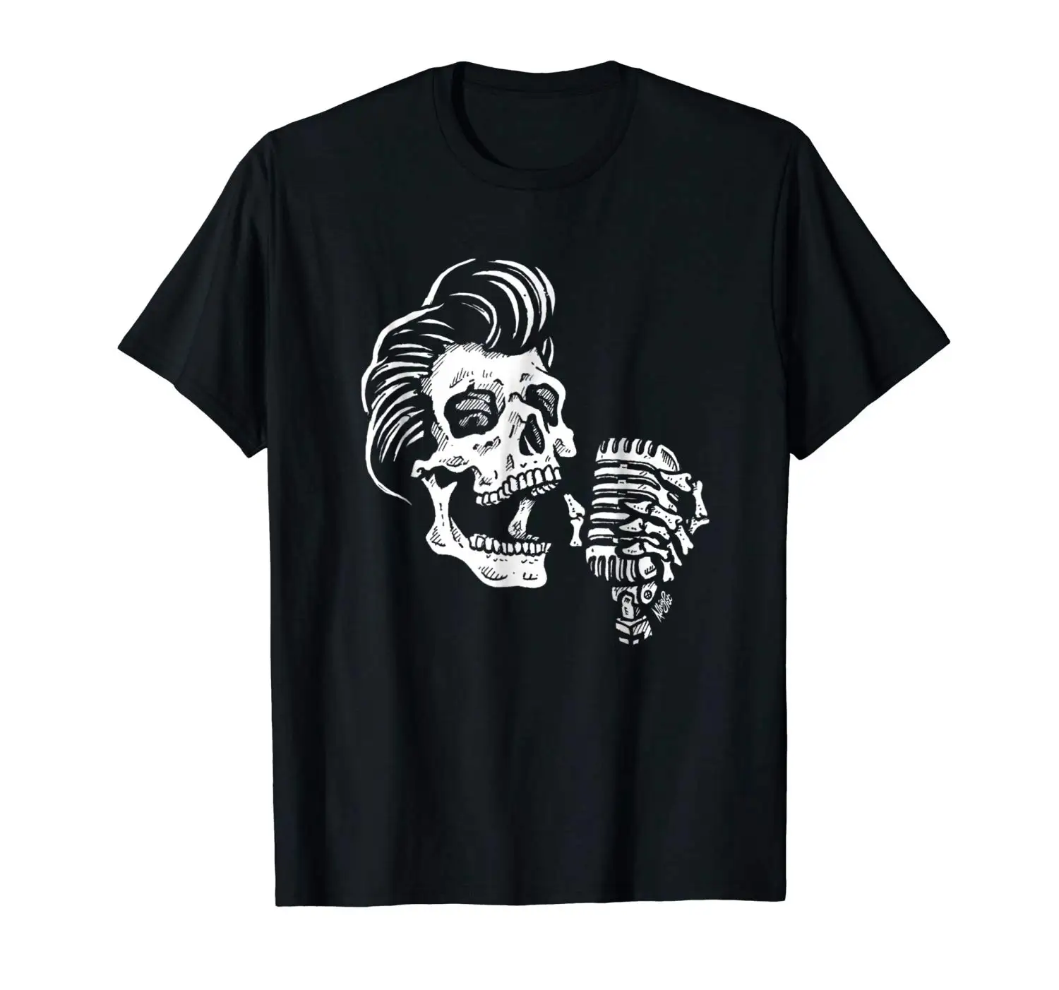 

Greasers Never Say Die - Rockabilly Skull Tee 2019 Creative Novelty Summer Style Cotton Order T Shirts