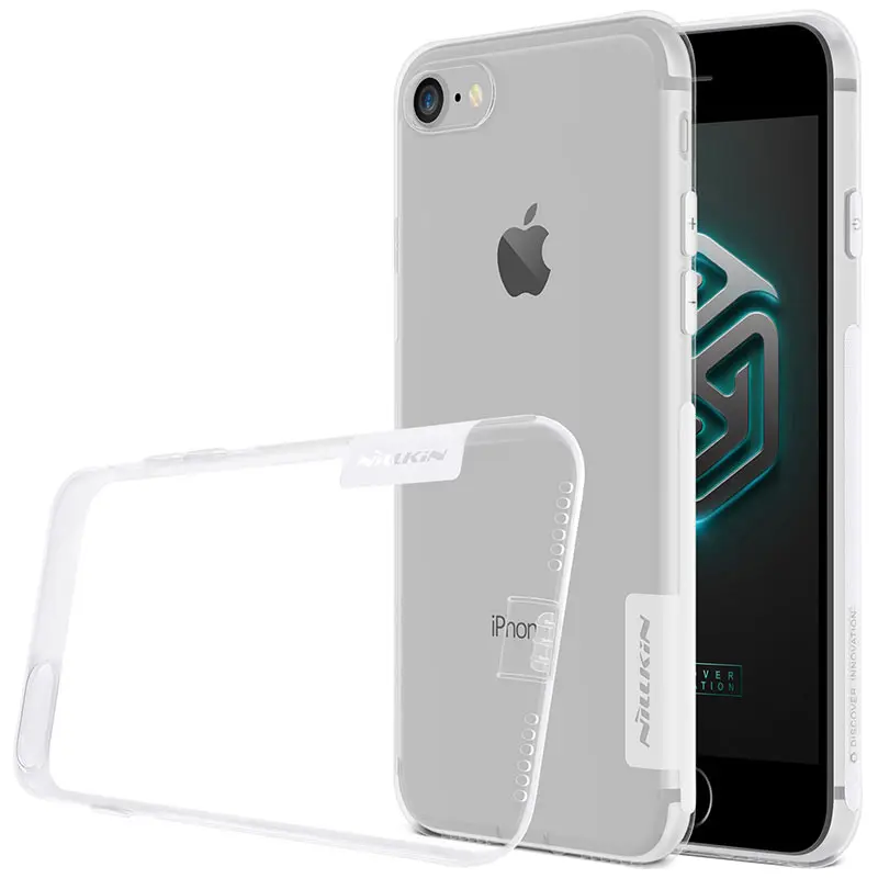 Для iPhone X XR XS Max чехол Nillkin TPU 0 6 мм Ультратонкий для телефона силиконовый 8 7 6s Plus 5 5S SE