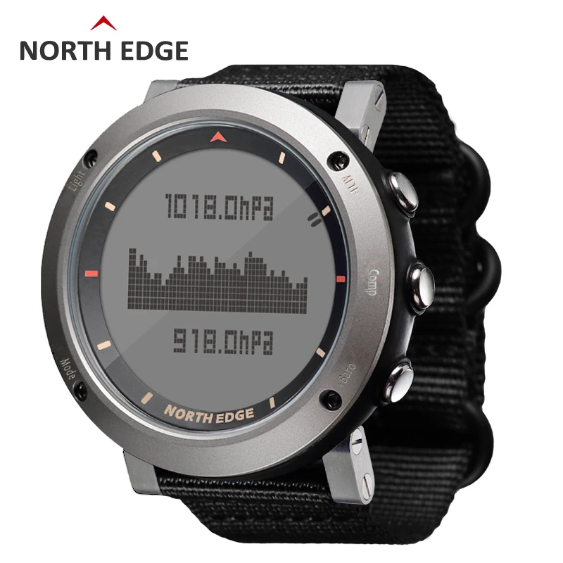 Мужские спортивные цифровые часы NORTH EDGE для бега плавания альтиметр барометр