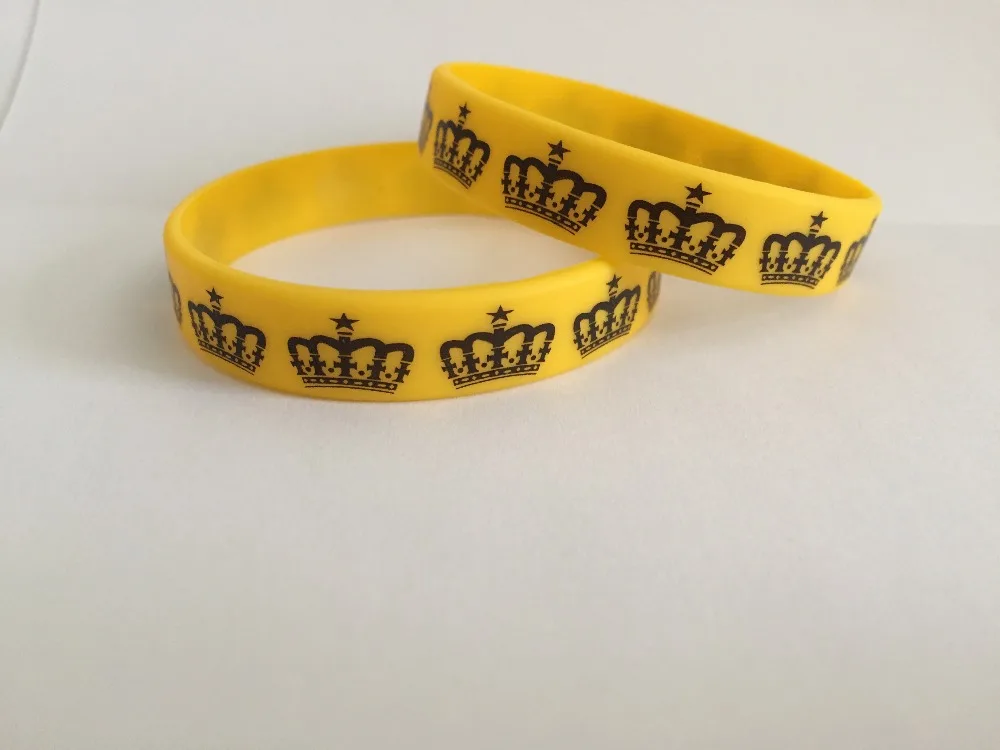 Crowne силиконовый браслет с логотипом 1 шт. бесплатная доставка|bracelet battery|bracelet
