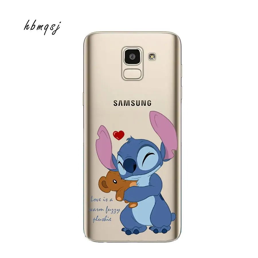 Cartoon for Samsung galaxy j6 2018 case silicone soft tpu Stich Minnie Miki cute mobile phone back cover |