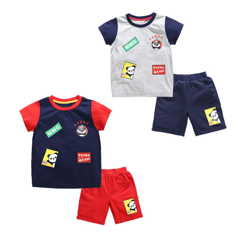 Boy sport suits Baby Clothing Set Summer boy Short sleeve cartoon T-shirt+Short Pants Toddler Boys Clothes tracksuits |