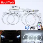 Wi-Fi, Беспроводной с несколькими цветами RGB Цвет светодиодный ангельские глаза гало кольца Дневной светильник DRL Для Dodge Зарядное устройство 2005 2006 2007 2008 2009 2010