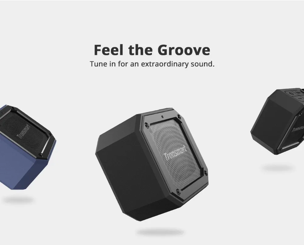 Tronsmart элемент паз Портативный Bluetooth Динамик IPX7 Водонепроницаемый превосходный бас 24 часов проигрывания на открытом воздухе Портативный мини Динамик