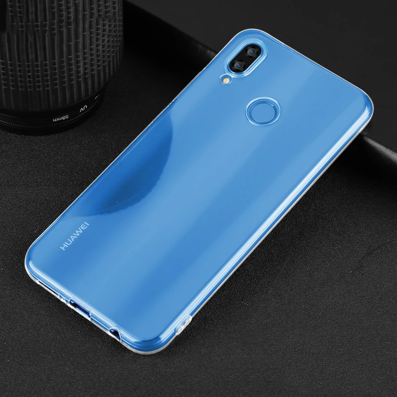Высококачественный чехол из ТПУ для Huawei P Smart Plus прозрачный мягкий силиконовый
