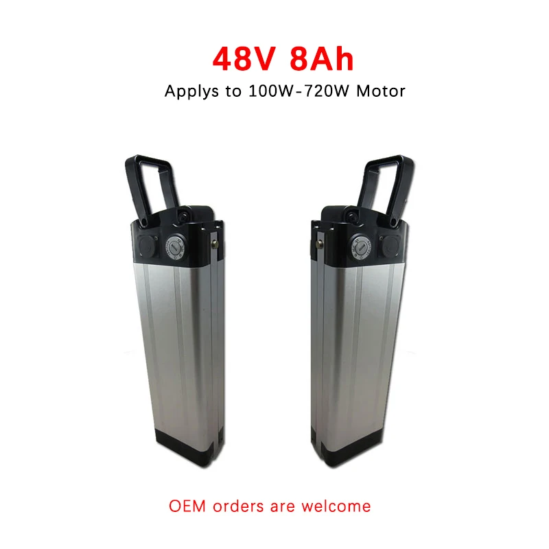48V 8Ah 500W комплект литий ионных батарей для электровелосипеда Серебряная рыба Bafang