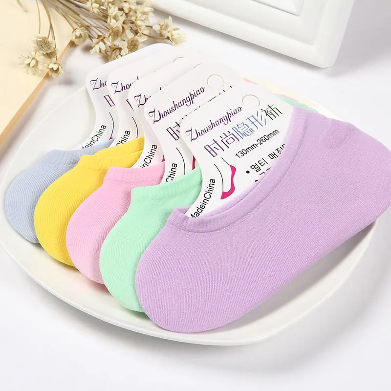 5 пар Peds &amp носки-подследники женские шлёпанцы для женщин однотонные хлопковые