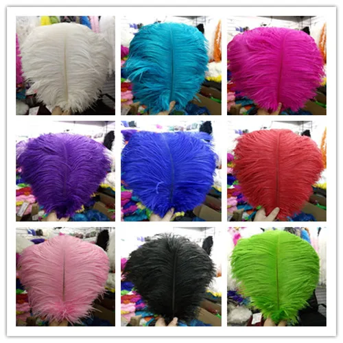 Оптовая продажа 100 шт./партия высококачественные натуральные белые страусиные