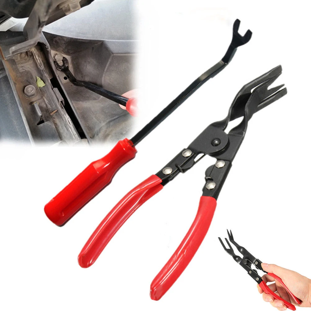 2 шт. автомобильный Стайлинг зажим плоскогубцы Набор для удаления застежки комбо
