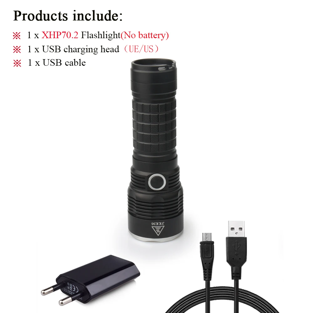 usb torch H Самый мощный фонарик xhp70 фонарь прожектор usb зарядка фонарь светодиодный для фонарика 18650 Водонепроницаемый охотничий фонарь zaklamp - Испускаемый цвет: usb torch H