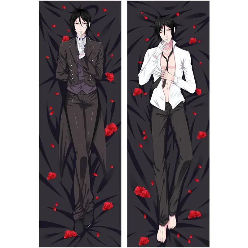 Аниме Черный Bulter наволочки Kuroshitsuji Dakimakura Чехол сексуальные девушки 3D двухсторонняя постельные принадлежности обниматься тела Чехол BB02A