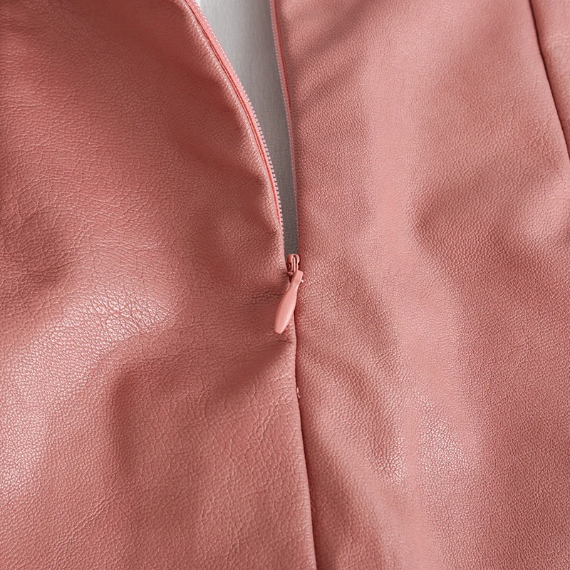 Молодой гы 2018 осень-зима версия Высокая Талия ПУ кожаные юбки женские элегантные