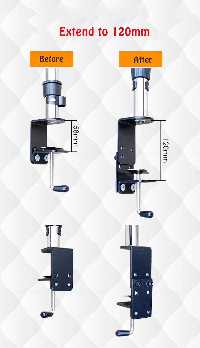 SPCC сталь для холодной прокатки Настольный зажим расширенные аксессуары DIY ЖК
