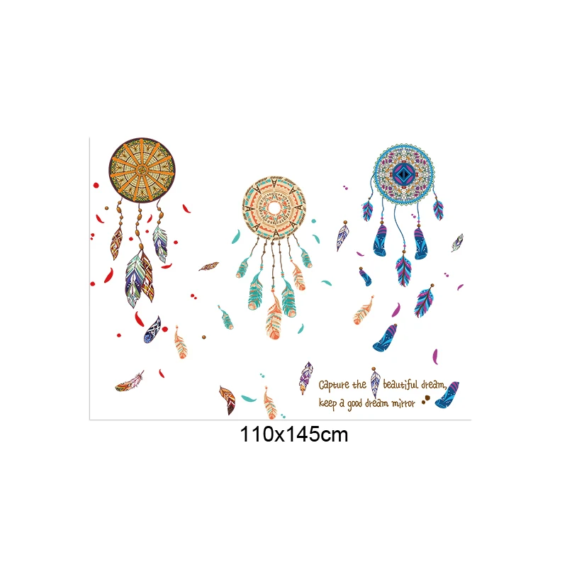 [Fundecor] Dreamcatcher Wall Stickers for kids rooms children bedroom living room home decoration art decals furniture stickers | Дом и сад