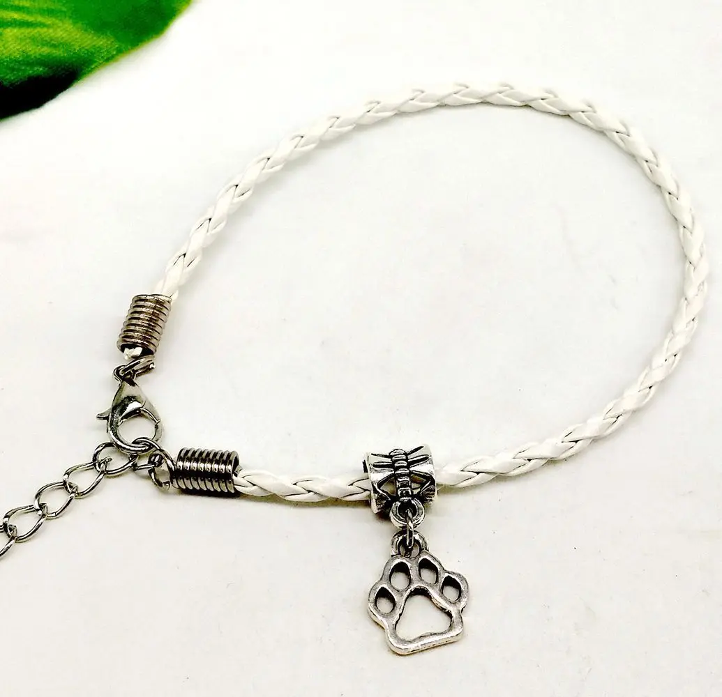 Тибетская серебряная подвеска с принтом в виде лапы многоцветные браслеты из