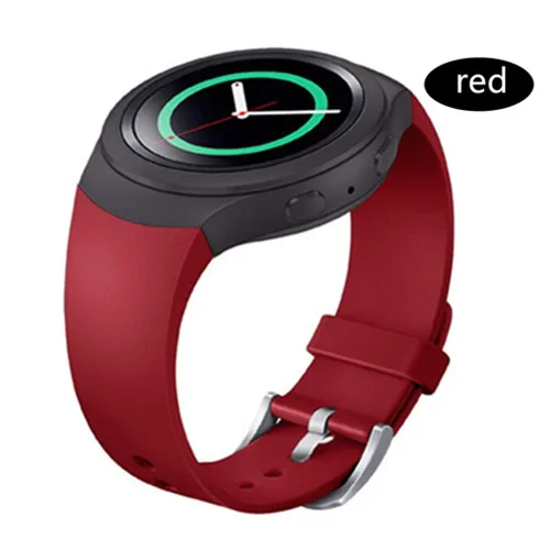 red OSRUI спортивный ремешок для samsung Galaxy gear S2 band R720 R730 Смарт-часы силиконовый браслет на запястье correa ремешок для часов - Цвет ремешка: red