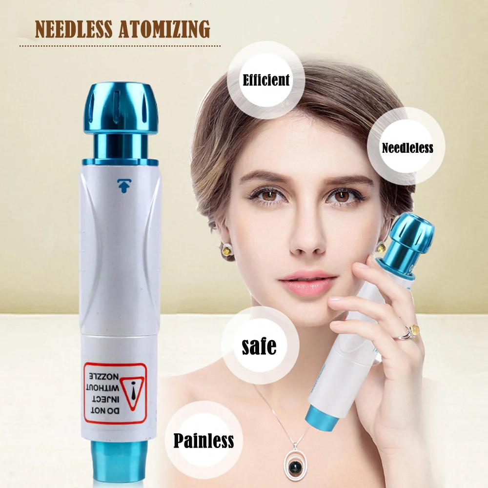 Needleless небулайзер распылитель инструмент для кожи увлажняющий омолаживающий инструмент домашний салон Уход за лицом адаптер+ насадка ингалятор комплект