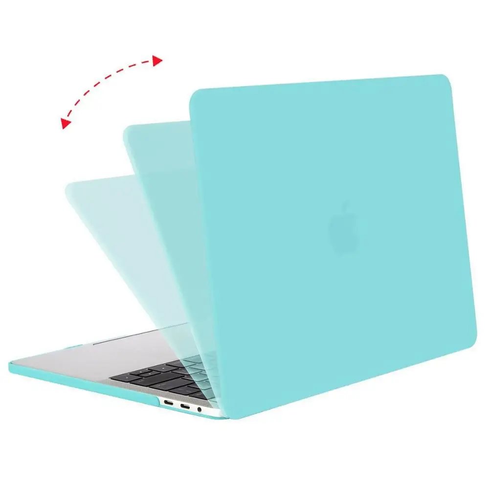 Hot Blue MOSISO кристально чистый жесткий чехол для нового Macbook Pro 13 15 дюймов Сенсорная панель защитная оболочка Крышка A1708 A1989 A1706 Air 13 A1932 - Цвет: Hot Blue