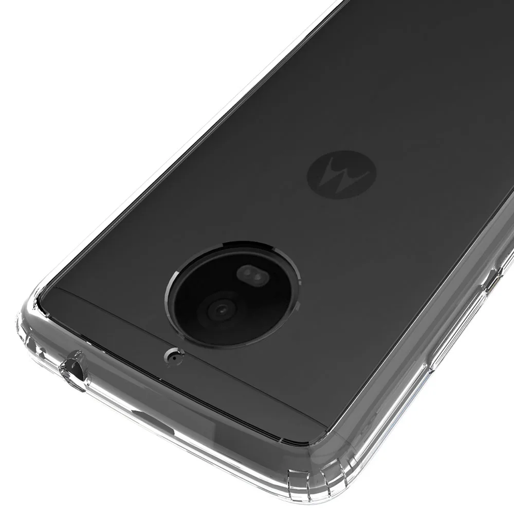Ультратонкий Жесткий чехол-накладка из мягкого ТПУ с рамкой для Motorola Moto E4 Plus XT1770
