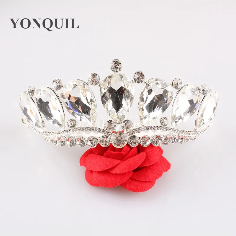 

Hot European Designs Vintage Crown Crystal Tiara Bridal Hair Accessories Tiaras Crowns Pageant Wedding Quinceanera Rhinestone