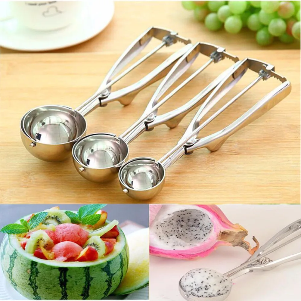 Хорошее качество 1 шт. ложка для мороженого из нержавеющей стали инструменты