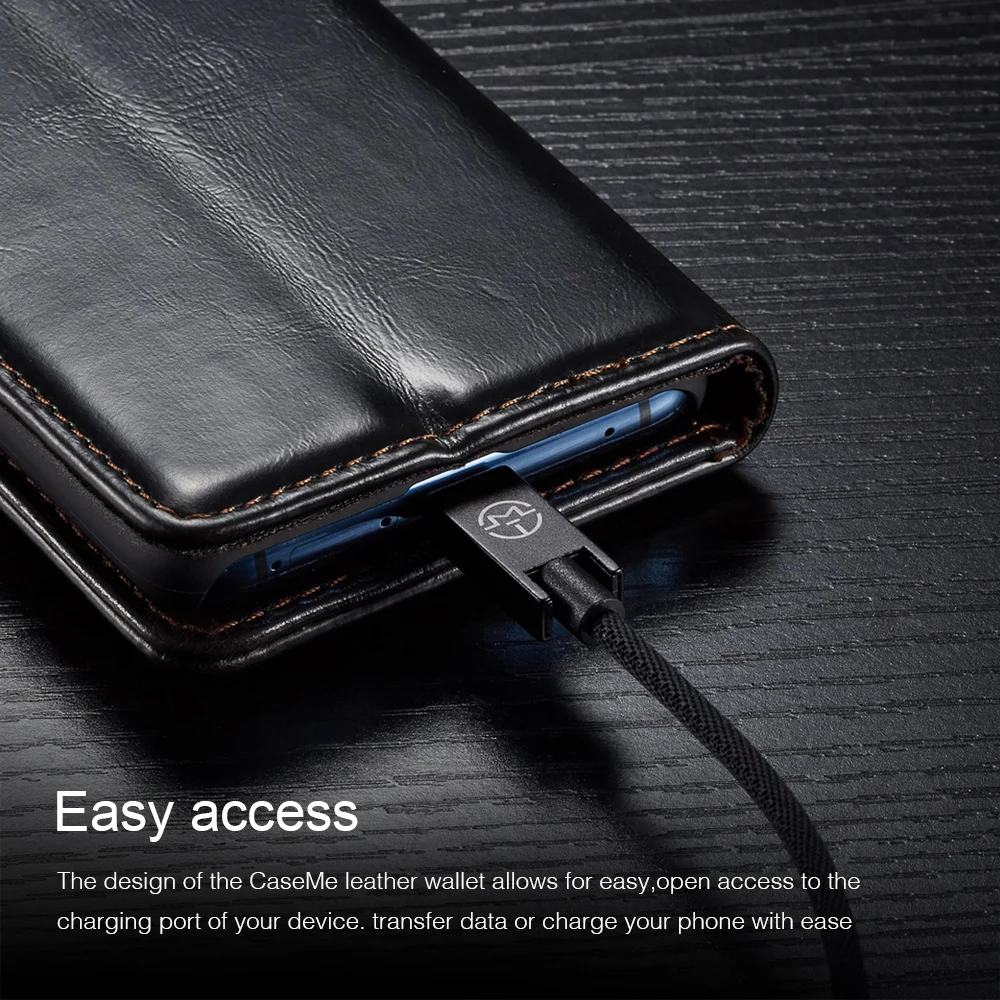 Чехол для Huawei Mate 20 Caseme винтажный Чехол-бумажник из искусственной кожи с
