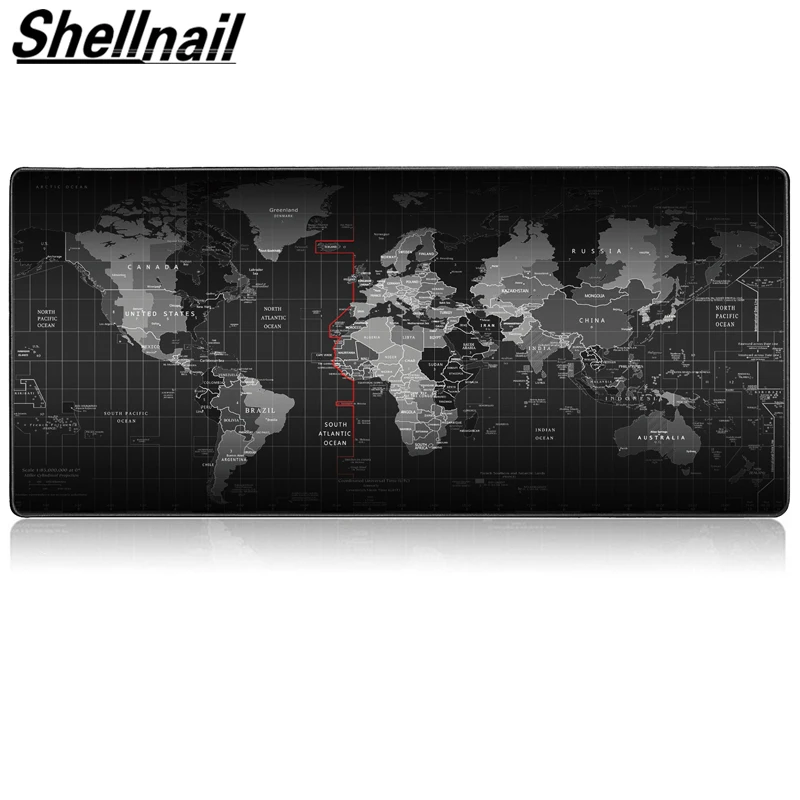 Игровой коврик для мыши Shellnail большой геймерский компьютерный со светодиодной