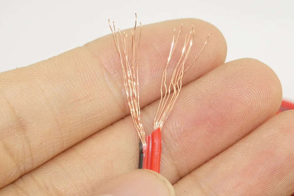 5 метров/партия 22AWG 2-контактный фотопровод для одноцветной светодиодной ленты |