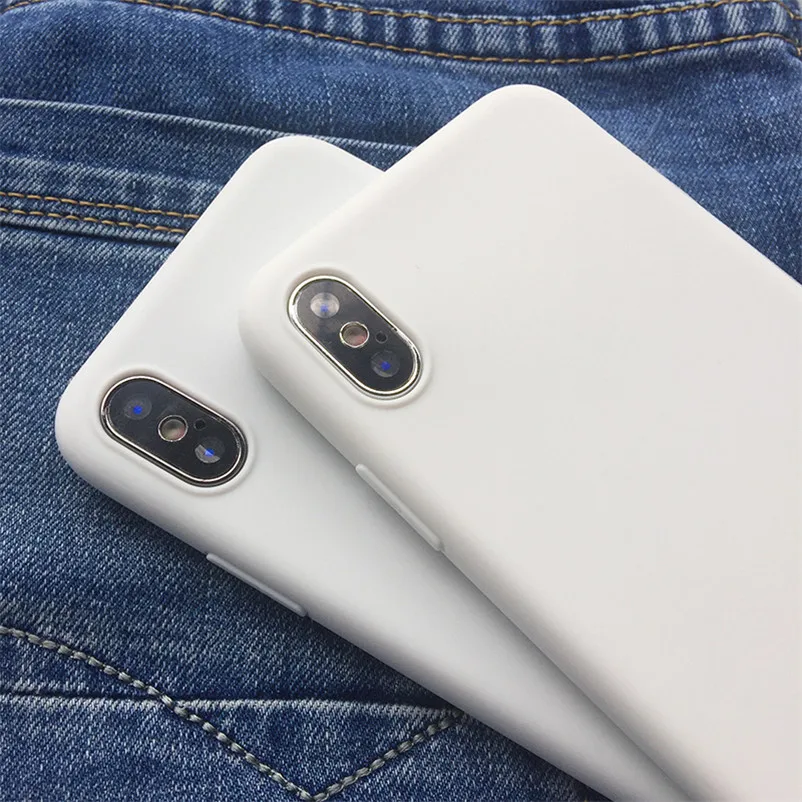 ТПУ белый черный матовый чехол для Huawei P20 P30 P40 Mate 10 20 30 Lite Pro P Smart Y6 Y7 Y9 Prime 2019 2018 Honor 10i