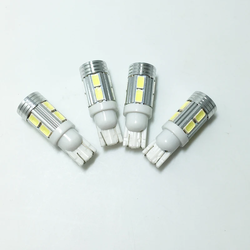 10 шт. большая акция T10 W16W 921 5630 SMD 10Led 6000K белый проектор Лен Автомобильный задний