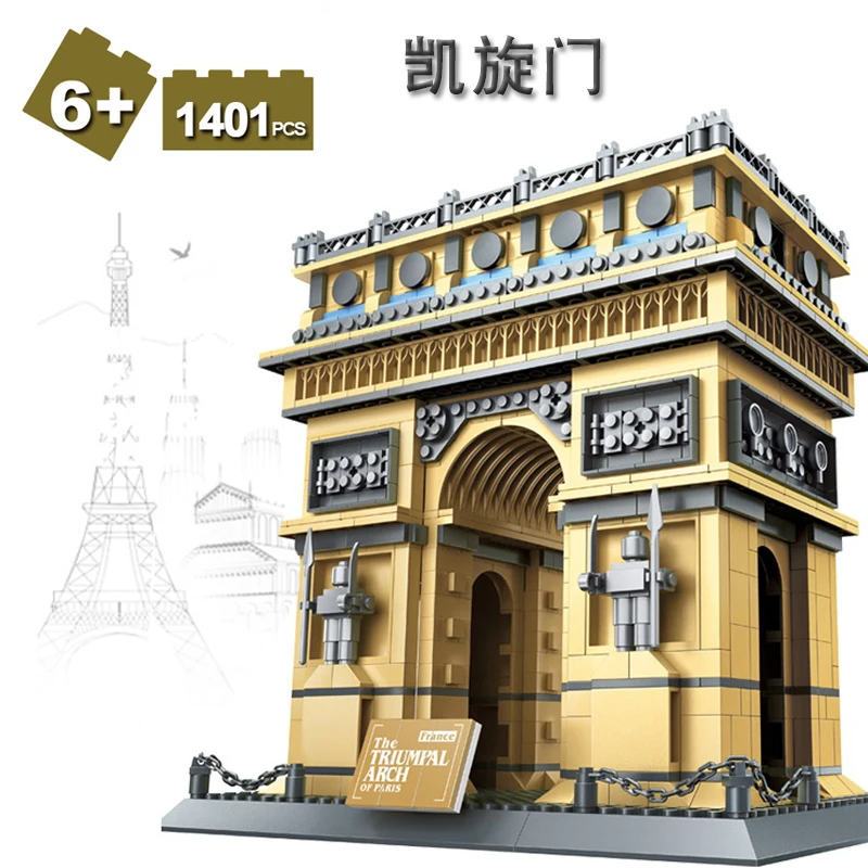 Wange 8011-21 Great architetures 11 моделей Лондонский мост Биг Бен Тяньаньмэнь строительные блоки наборы образовательные DIY Кирпичи Игрушки