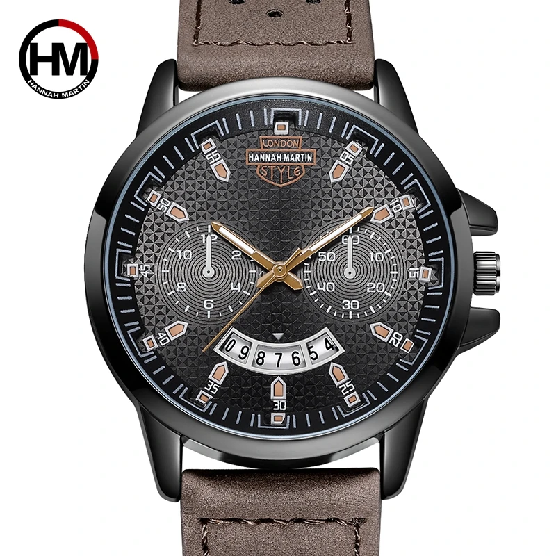 

2020 Hannah Martin Sport Watch Men Watch Fashion Army Military Men's Watch Auto Date Waterproof Watches Clock saat reloj hombre