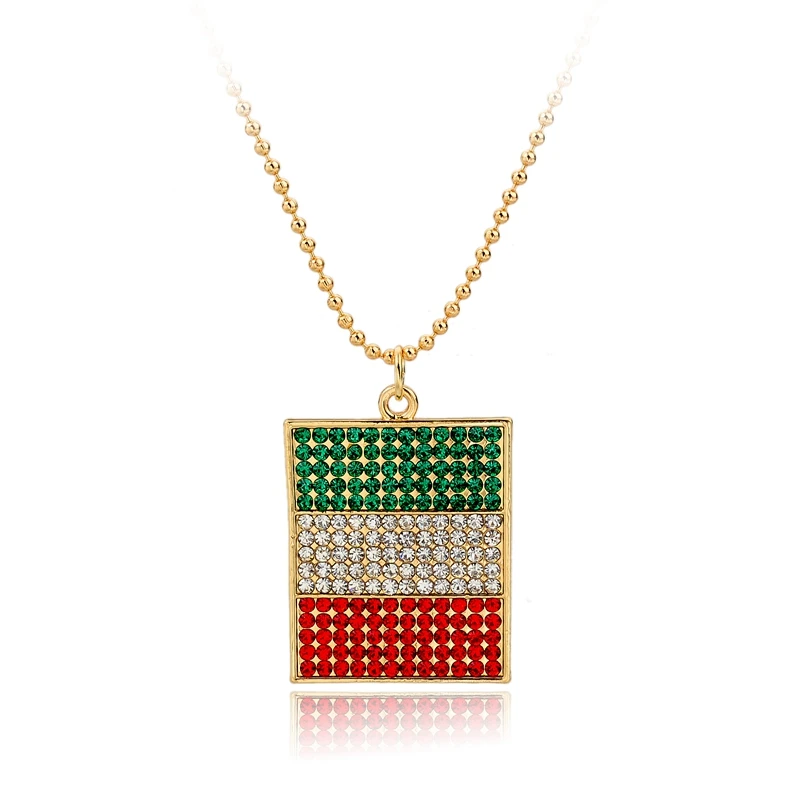 Ожерелье из цинкового сплава с квадратным родиевым покрытием 150873106|zinc alloy|necklace necklacenickle free necklace |