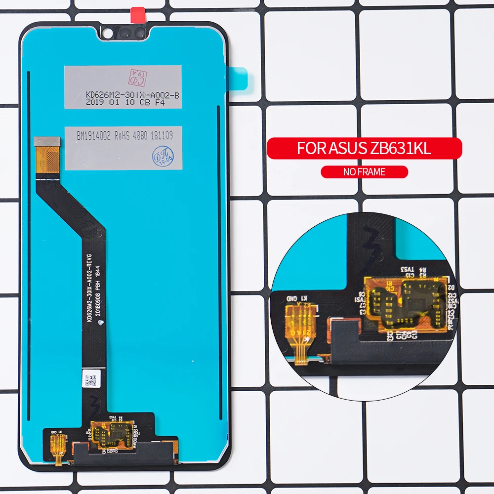 ЖК-дисплей OTMIL 6 26 ''Для Zenfone Max Pro (M2) ZB630KL сенсорный экран дигитайзер рамка в