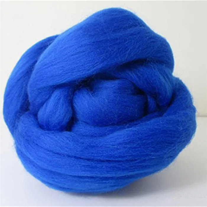 royal blue 500 г ручная вязка крючком вязаная шапка массивная шерстяная фитильная пряжа супер мягкая большая шерсть мериноса пряжа для вязания рук одеяло - Цвет: royal blue