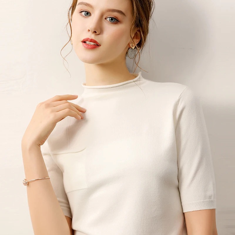 Осенняя водолазка пуловеры Свитера с карманом новинка 2019 рубашка коротким