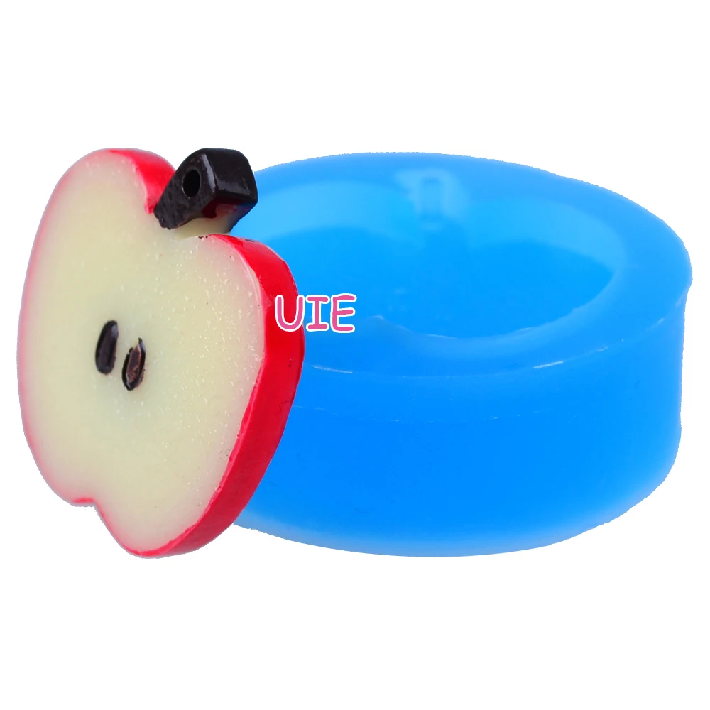SYL107U 29 мм Apple среза формочка для силиконовой подвески-фруктовая Форма Fondant