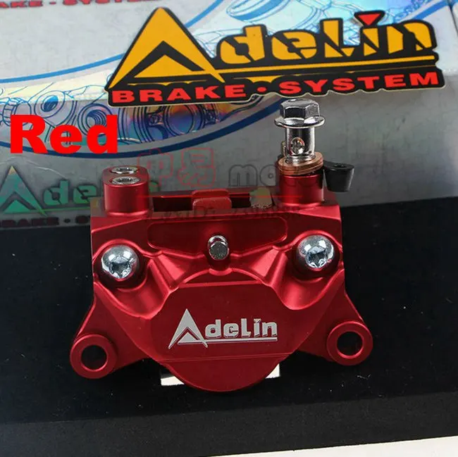 Adelin CNC ADL-10 мотоцикл 32 мм x 2 поршень задние тормозные суппорты насос 84 мм крепления для BWS RS100 GTR M3 - Цвет: Red