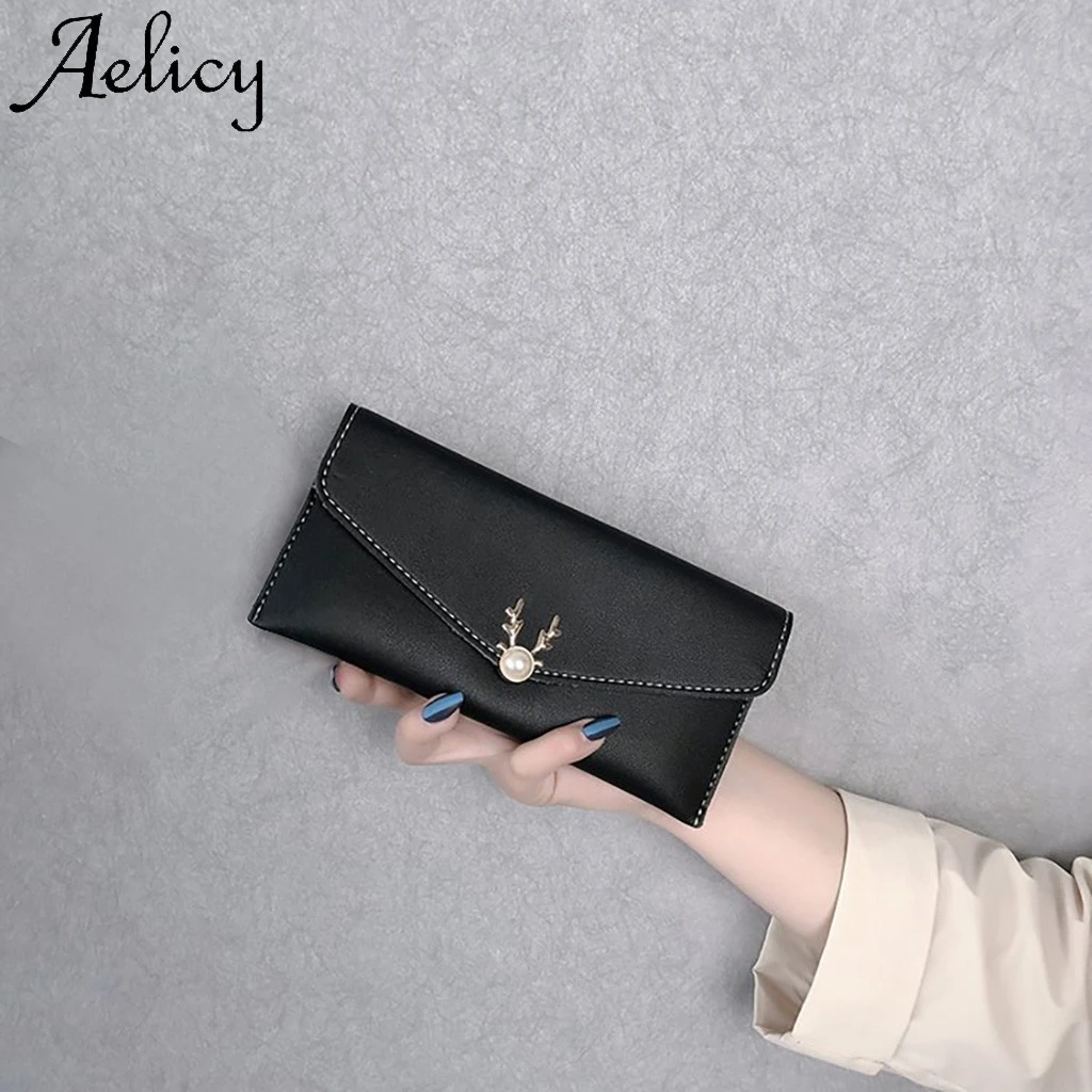 Женская сумка клатч Aelicy Длинный кошелек с принтом головы оленя 2019|Женские