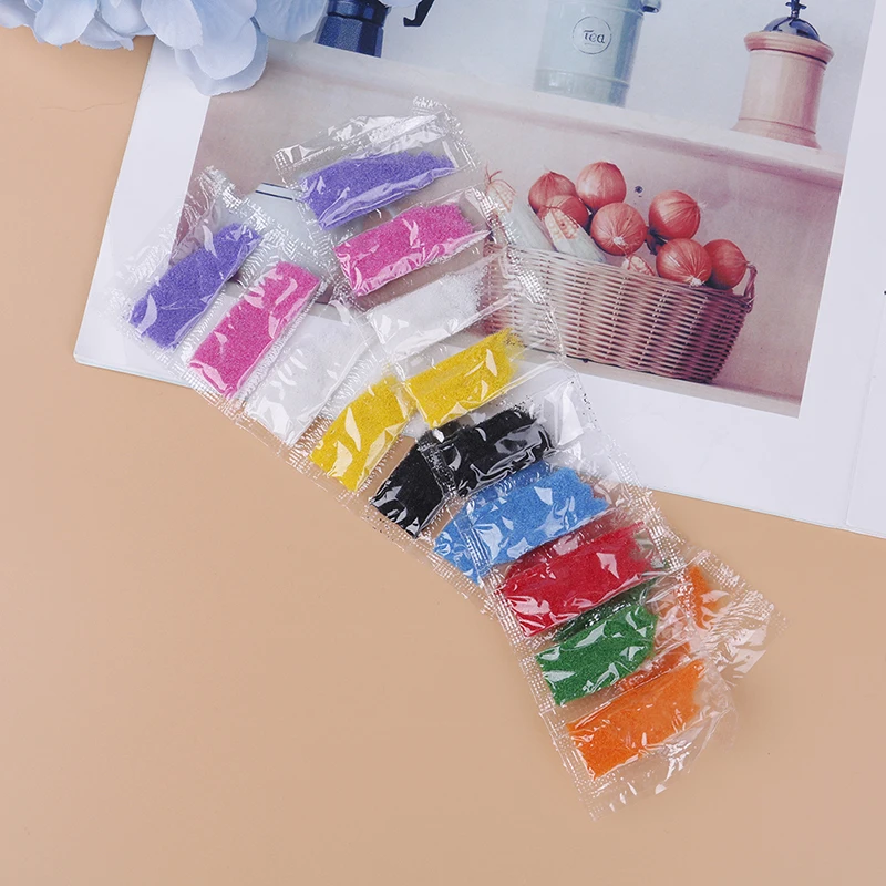 

2pcs Colorful Kids Backup Sand Bar Children's Learning Educational Baby Drawing Sands DIY 9 Color Painting Sand Professional