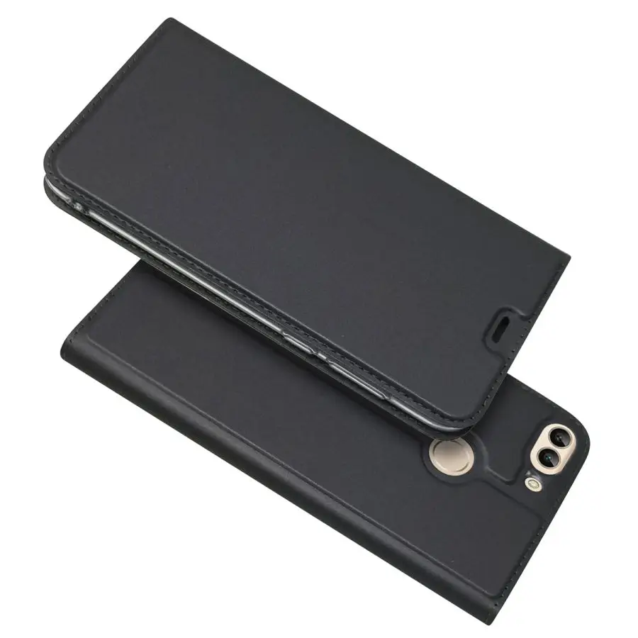 1 P smart Кожаный чехол на huawei наслаждаться 7 s чехол СПС Fundas huawei P smart Case Coque Магнитная Флип Бумажник Обложка телефон случаях - Цвет: 1