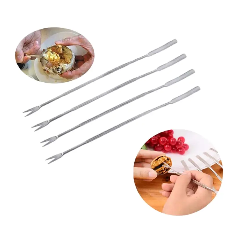 4 шт./лот многофункциональная ореховая игла вилка для фруктов кухонные гаджеты
