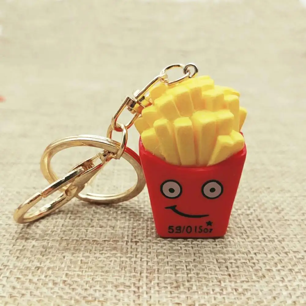 Горячая Распродажа пищевые продукты брелок мультфильм фри DIY кулон прекрасные