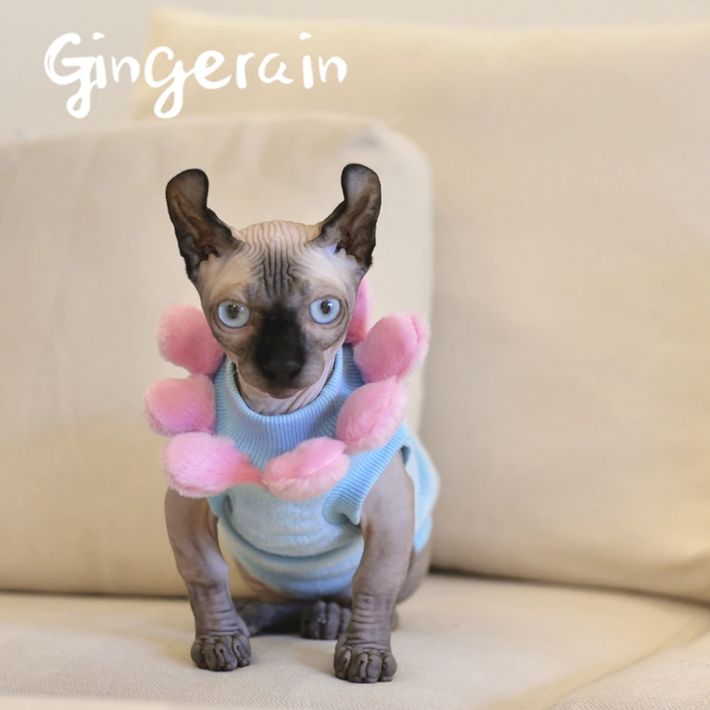 Gingerain Милая кошка Одежда для питомцев кошек модная куртка домашних животных